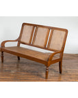 Woven Rattan Antique Settee-16. Asian & Chinese Furniture, Art, Antiques, Vintage Home Décor for sale at FEA Home