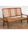 Woven Rattan Antique Settee-9. Asian & Chinese Furniture, Art, Antiques, Vintage Home Décor for sale at FEA Home