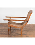 Dutch Colonial Indonesian Cane and Wood Plantation Chair with Extending Arms-6. Asian & Chinese Furniture, Art, Antiques, Vintage Home Décor for sale at FEA Home