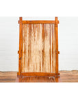 Wooden Side Chairs with Bamboo Slats, Distressed Finish and Tapered Legs, a Pair-3. Asian & Chinese Furniture, Art, Antiques, Vintage Home Décor for sale at FEA Home