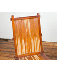 Wooden Side Chairs with Bamboo Slats, Distressed Finish and Tapered Legs, a Pair-5. Asian & Chinese Furniture, Art, Antiques, Vintage Home Décor for sale at FEA Home