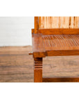 Wooden Side Chairs with Bamboo Slats, Distressed Finish and Tapered Legs, a Pair-9. Asian & Chinese Furniture, Art, Antiques, Vintage Home Décor for sale at FEA Home