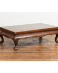 Low Rectangular Antique Coffee Table with Arched Legs-11. Asian & Chinese Furniture, Art, Antiques, Vintage Home Décor for sale at FEA Home