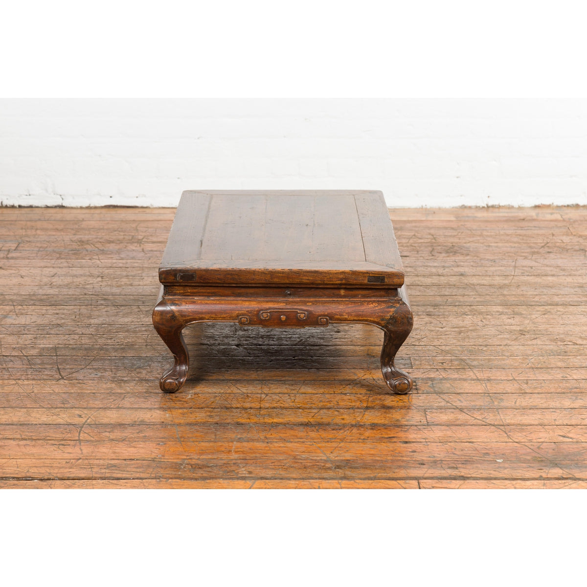 Low Rectangular Antique Coffee Table with Arched Legs-13. Asian & Chinese Furniture, Art, Antiques, Vintage Home Décor for sale at FEA Home