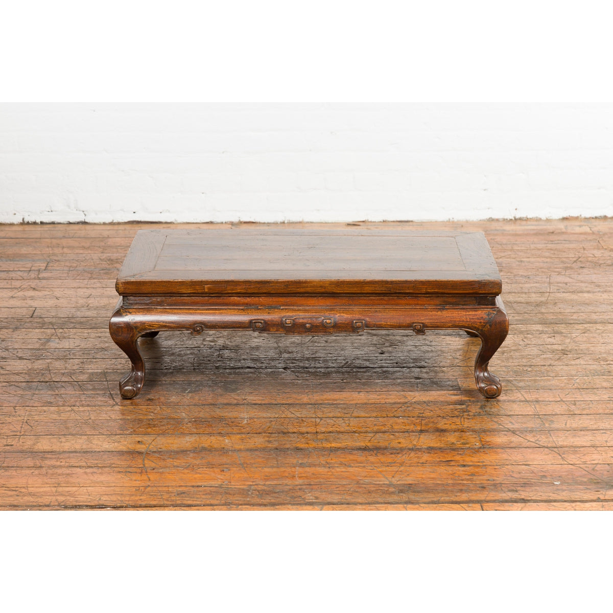 Low Rectangular Antique Coffee Table with Arched Legs-15. Asian & Chinese Furniture, Art, Antiques, Vintage Home Décor for sale at FEA Home