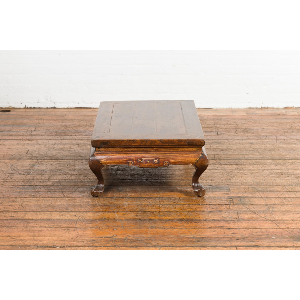 Low Rectangular Antique Coffee Table with Arched Legs-16. Asian & Chinese Furniture, Art, Antiques, Vintage Home Décor for sale at FEA Home