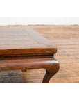 Low Rectangular Antique Coffee Table with Arched Legs-6. Asian & Chinese Furniture, Art, Antiques, Vintage Home Décor for sale at FEA Home