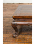 Low Rectangular Antique Coffee Table with Arched Legs-7. Asian & Chinese Furniture, Art, Antiques, Vintage Home Décor for sale at FEA Home