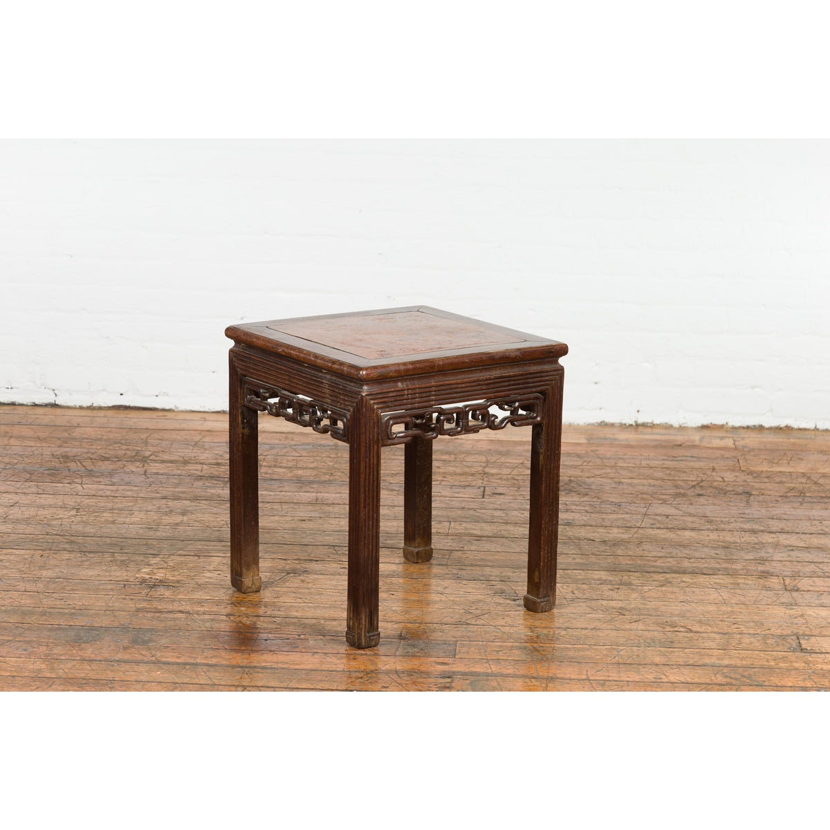 Square Chinese Antique Side Table-12. Asian & Chinese Furniture, Art, Antiques, Vintage Home Décor for sale at FEA Home