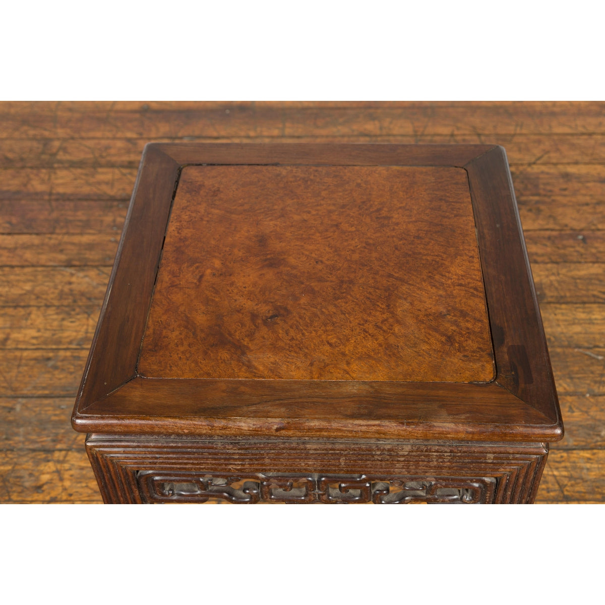 Square Chinese Antique Side Table-16. Asian & Chinese Furniture, Art, Antiques, Vintage Home Décor for sale at FEA Home