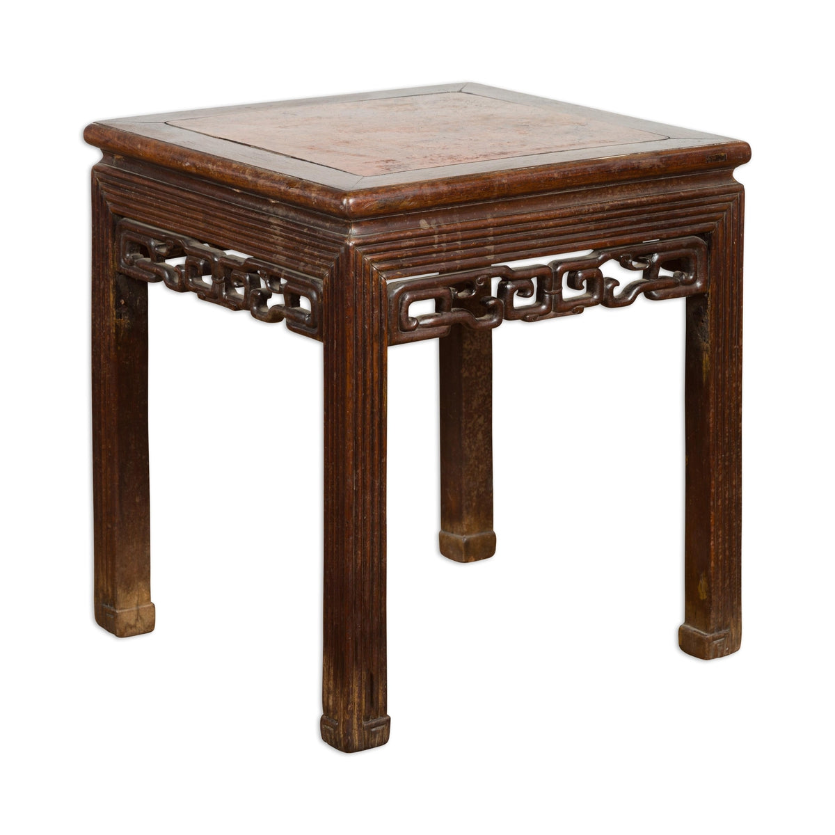 Square Chinese Antique Side Table-18. Asian & Chinese Furniture, Art, Antiques, Vintage Home Décor for sale at FEA Home