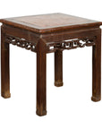 Square Chinese Antique Side Table-18. Asian & Chinese Furniture, Art, Antiques, Vintage Home Décor for sale at FEA Home