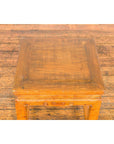 Drinks Table or Stool with Carved Apron, Horse Hoof Feet and Side Stretchers-13. Asian & Chinese Furniture, Art, Antiques, Vintage Home Décor for sale at FEA Home