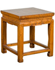 Drinks Table or Stool with Carved Apron, Horse Hoof Feet and Side Stretchers-15. Asian & Chinese Furniture, Art, Antiques, Vintage Home Décor for sale at FEA Home