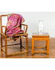Drinks Table or Stool with Carved Apron, Horse Hoof Feet and Side Stretchers-2. Asian & Chinese Furniture, Art, Antiques, Vintage Home Décor for sale at FEA Home