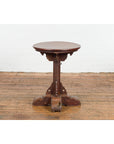 Small Antique Pedestal End Table with Round Top-14. Asian & Chinese Furniture, Art, Antiques, Vintage Home Décor for sale at FEA Home