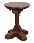 Small Antique Pedestal End Table with Round Top-17. Asian & Chinese Furniture, Art, Antiques, Vintage Home Décor for sale at FEA Home