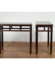 Pair of Late Qing Dynasty Wine Console Tables with Black Brown Lacquer-11. Asian & Chinese Furniture, Art, Antiques, Vintage Home Décor for sale at FEA Home