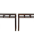 Pair of Late Qing Dynasty Wine Console Tables with Black Brown Lacquer-1. Asian & Chinese Furniture, Art, Antiques, Vintage Home Décor for sale at FEA Home