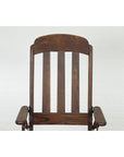 Vintage Wooden Wheelchair Prop, Dark Patina-4. Asian & Chinese Furniture, Art, Antiques, Vintage Home Décor for sale at FEA Home