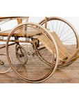 Vintage Wooden Wheelchair Prop, Light Patina-10. Asian & Chinese Furniture, Art, Antiques, Vintage Home Décor for sale at FEA Home