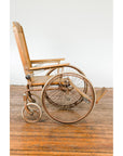 Vintage Wooden Wheelchair Prop, Light Patina-12. Asian & Chinese Furniture, Art, Antiques, Vintage Home Décor for sale at FEA Home