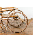 Vintage Wooden Wheelchair Prop, Light Patina-13. Asian & Chinese Furniture, Art, Antiques, Vintage Home Décor for sale at FEA Home