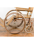 Vintage Wooden Wheelchair Prop, Light Patina-17. Asian & Chinese Furniture, Art, Antiques, Vintage Home Décor for sale at FEA Home