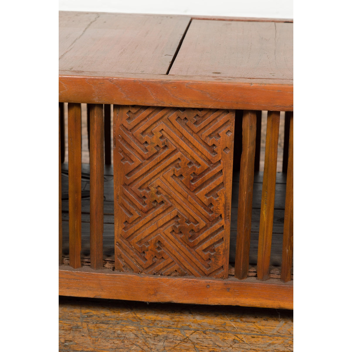 Antique Window Bench with Internal Storage-8. Asian & Chinese Furniture, Art, Antiques, Vintage Home Décor for sale at FEA Home