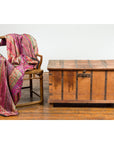 Light Brown Antique Storage Chest with Internal Compartment-2. Asian & Chinese Furniture, Art, Antiques, Vintage Home Décor for sale at FEA Home