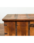 Light Brown Antique Storage Chest with Internal Compartment-4. Asian & Chinese Furniture, Art, Antiques, Vintage Home Décor for sale at FEA Home