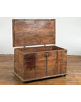 19th Century Blanket Chest with Brass Hardware and Rustic Character-13. Asian & Chinese Furniture, Art, Antiques, Vintage Home Décor for sale at FEA Home