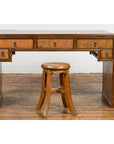 Waterfall Style Vintage Desk with Unique Drawer Design-10. Asian & Chinese Furniture, Art, Antiques, Vintage Home Décor for sale at FEA Home