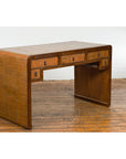Waterfall Style Vintage Desk with Unique Drawer Design-11. Asian & Chinese Furniture, Art, Antiques, Vintage Home Décor for sale at FEA Home