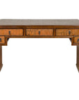 Waterfall Style Vintage Desk with Unique Drawer Design-1. Asian & Chinese Furniture, Art, Antiques, Vintage Home Décor for sale at FEA Home
