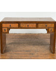 Waterfall Style Vintage Desk with Unique Drawer Design-2. Asian & Chinese Furniture, Art, Antiques, Vintage Home Décor for sale at FEA Home
