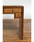 Waterfall Style Vintage Desk with Unique Drawer Design-7. Asian & Chinese Furniture, Art, Antiques, Vintage Home Décor for sale at FEA Home