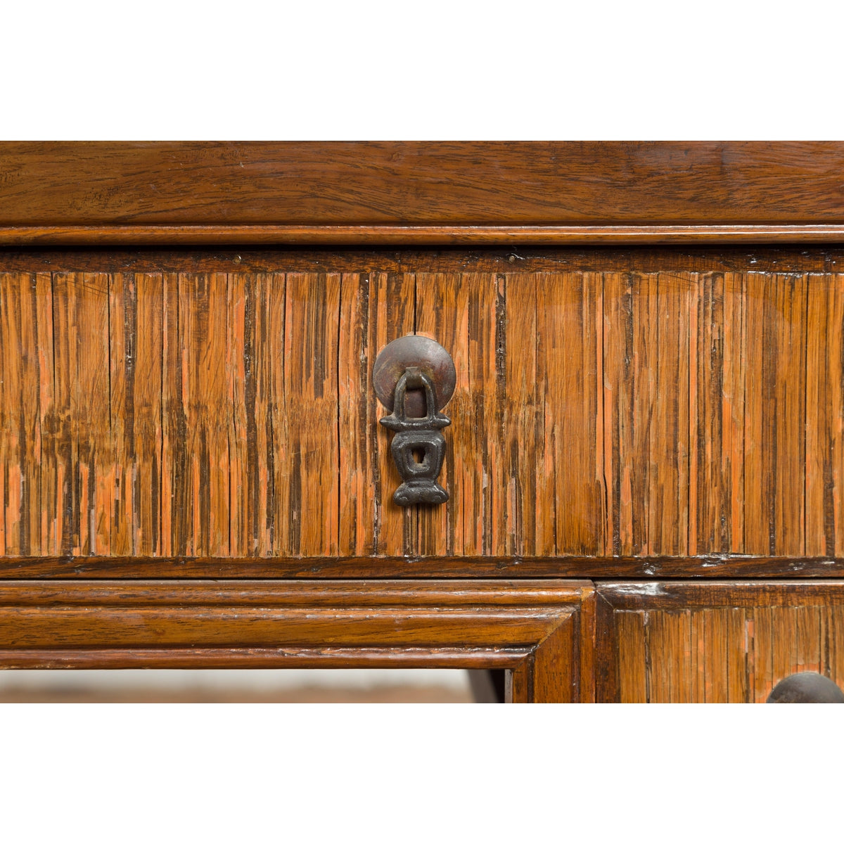 Waterfall Style Vintage Desk with Unique Drawer Design-8. Asian & Chinese Furniture, Art, Antiques, Vintage Home Décor for sale at FEA Home