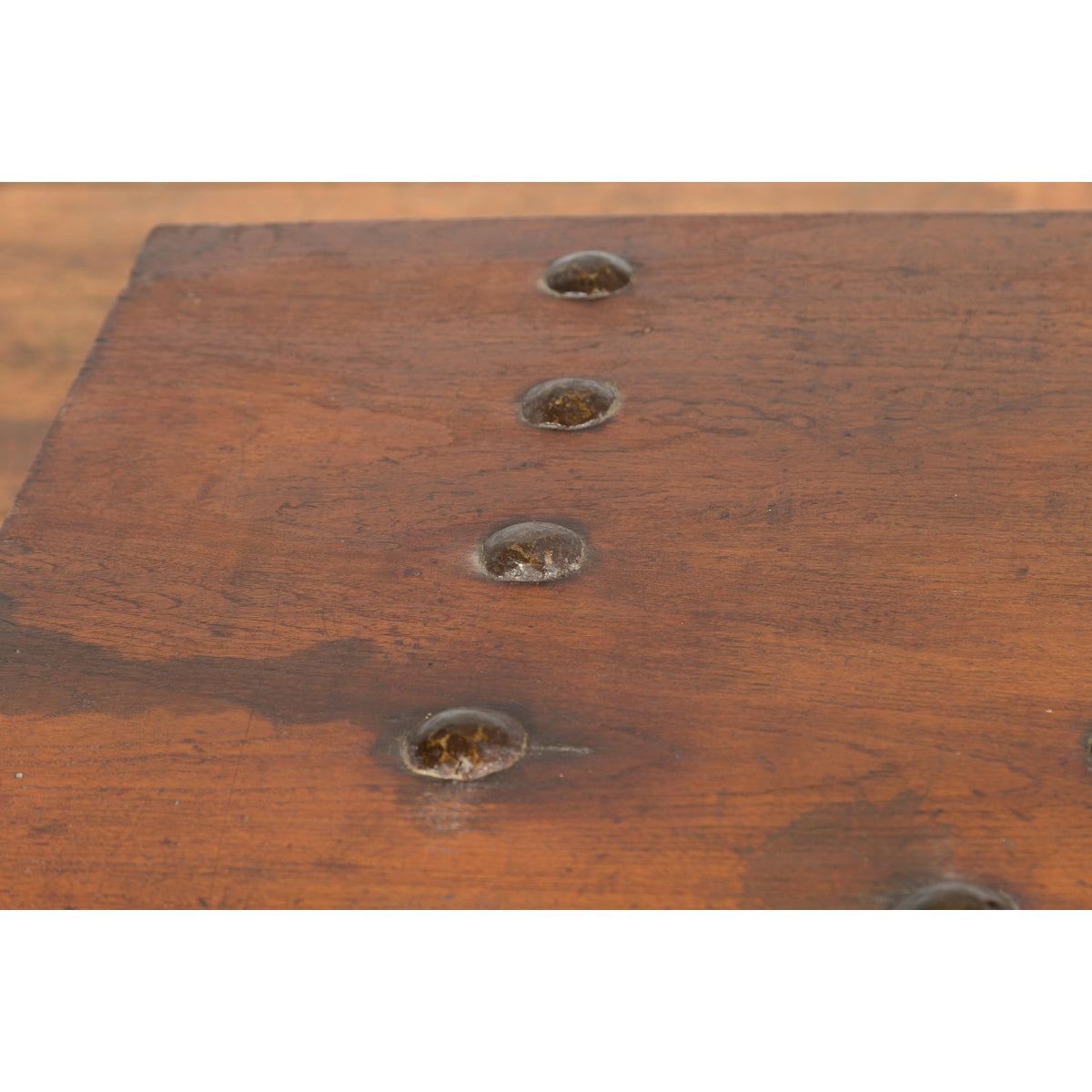 Indonesian Vintage Chest with Unique Latch & Side Handles-10. Asian & Chinese Furniture, Art, Antiques, Vintage Home Décor for sale at FEA Home