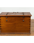 Indonesian Vintage Chest with Unique Latch & Side Handles-15. Asian & Chinese Furniture, Art, Antiques, Vintage Home Décor for sale at FEA Home
