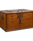 Indonesian Vintage Chest with Unique Latch & Side Handles-17. Asian & Chinese Furniture, Art, Antiques, Vintage Home Décor for sale at FEA Home