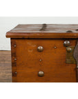 Indonesian Vintage Chest with Unique Latch & Side Handles-5. Asian & Chinese Furniture, Art, Antiques, Vintage Home Décor for sale at FEA Home