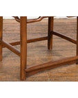 Wooden Antique Chair with Slightly Arched Back-13. Asian & Chinese Furniture, Art, Antiques, Vintage Home Décor for sale at FEA Home
