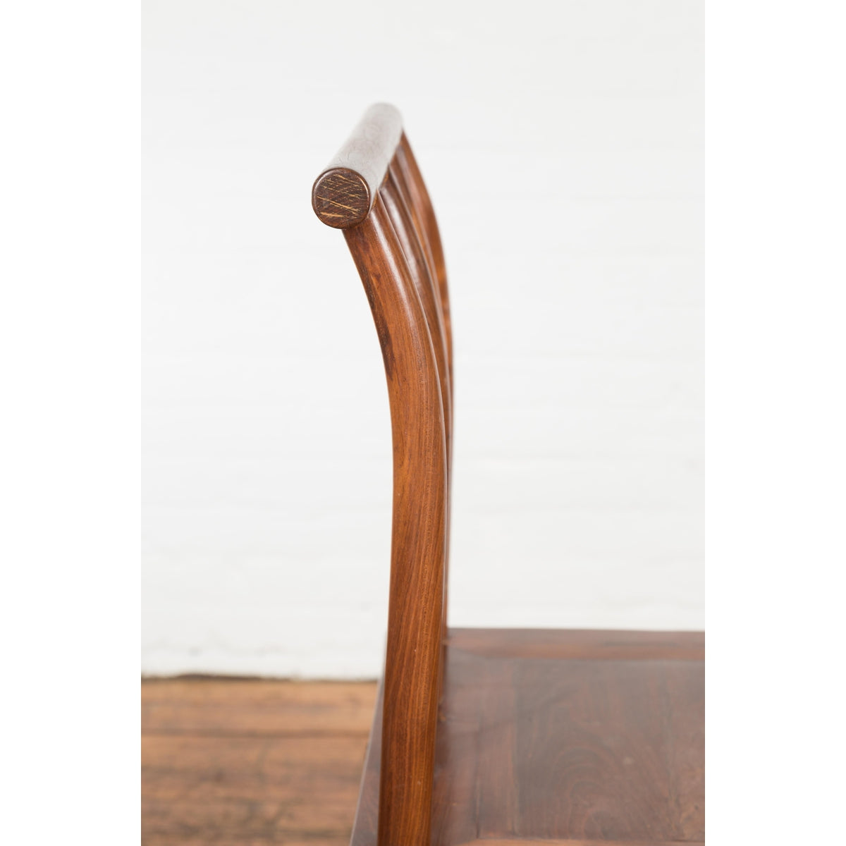 Wooden Antique Chair with Slightly Arched Back-15. Asian & Chinese Furniture, Art, Antiques, Vintage Home Décor for sale at FEA Home
