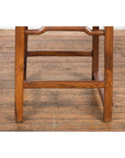 Wooden Antique Chair with Slightly Arched Back-17. Asian & Chinese Furniture, Art, Antiques, Vintage Home Décor for sale at FEA Home