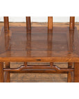 Wooden Antique Chair with Slightly Arched Back-4. Asian & Chinese Furniture, Art, Antiques, Vintage Home Décor for sale at FEA Home