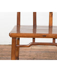 Wooden Antique Chair with Slightly Arched Back-6. Asian & Chinese Furniture, Art, Antiques, Vintage Home Décor for sale at FEA Home