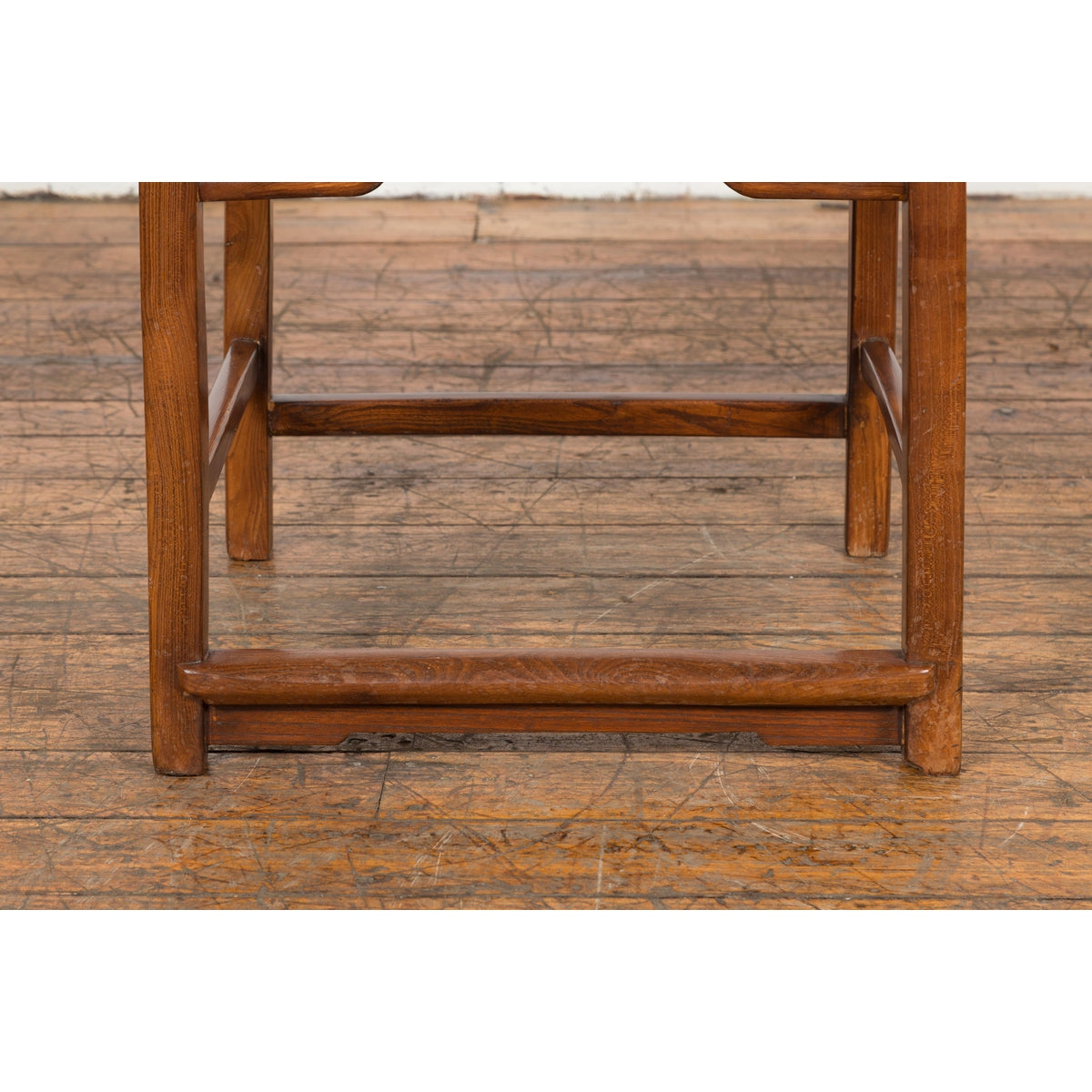 Wooden Antique Chair with Slightly Arched Back-8. Asian & Chinese Furniture, Art, Antiques, Vintage Home Décor for sale at FEA Home