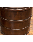 19th Century Chinese Wooden Well Buckets with Dark Brown Lacquer, Sold Each-12. Asian & Chinese Furniture, Art, Antiques, Vintage Home Décor for sale at FEA Home