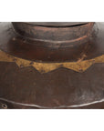 Antique Indian 19th Century Iron Lidded Water Vessel with Brass Accents-7. Asian & Chinese Furniture, Art, Antiques, Vintage Home Décor for sale at FEA Home